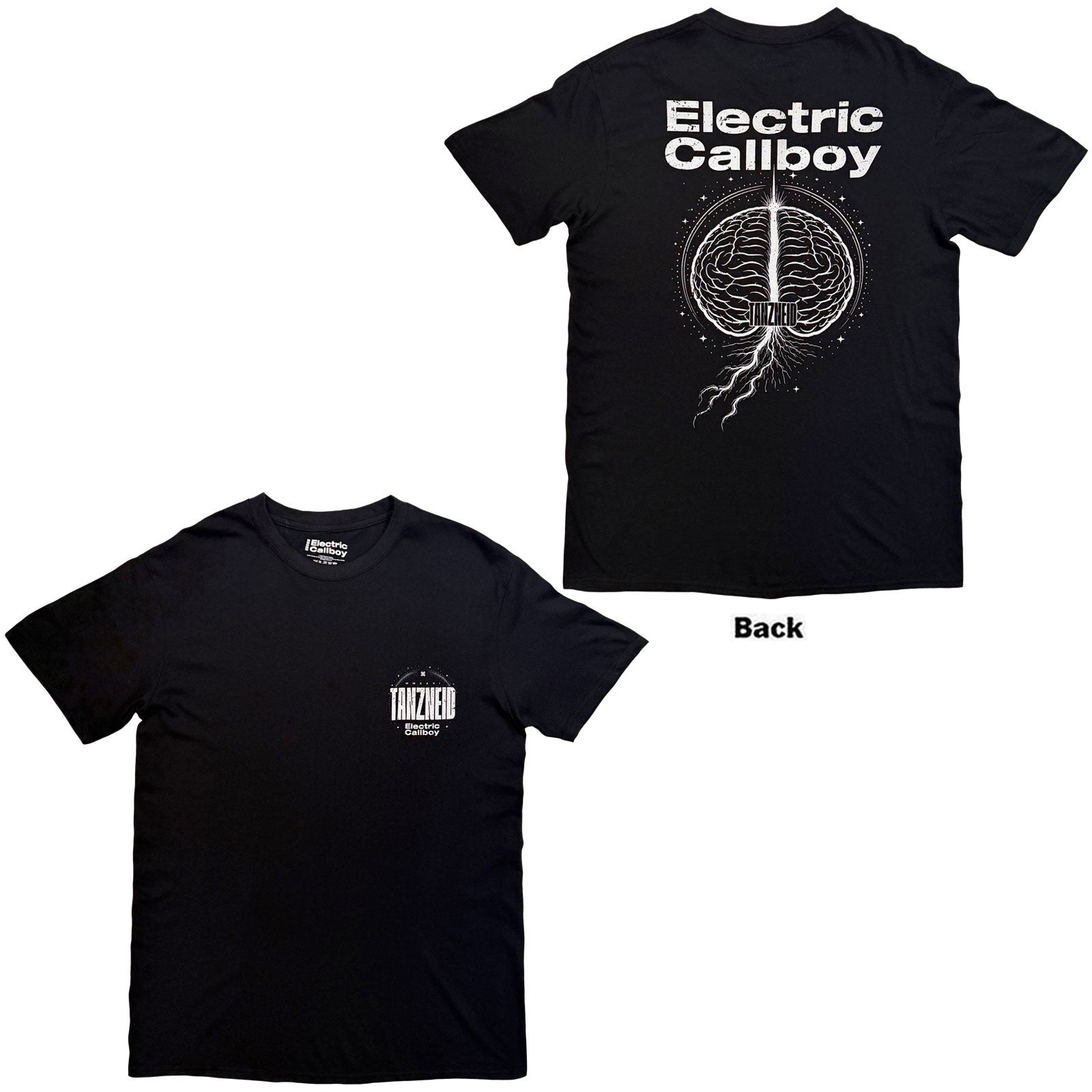 Electric Callboy Unisex T-Shirt: Tanzneid Galaxy (Black) (Back Print)