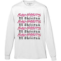 Ed Sheeran Unisex Long Sleeve T-Shirt: Bad Habits Stack (White)