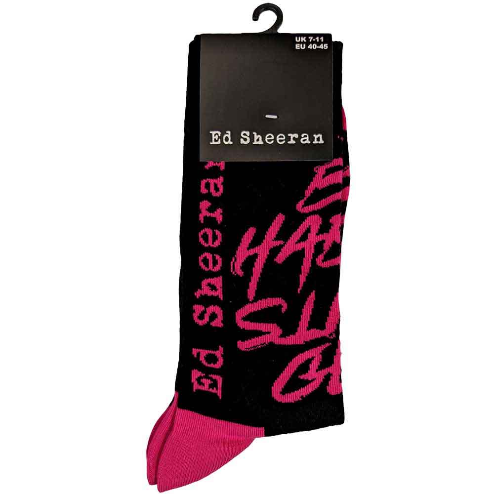 Ed Sheeran Unisex Ankle Socks: Bad Habits (Black) (UK Size 7 - 11)