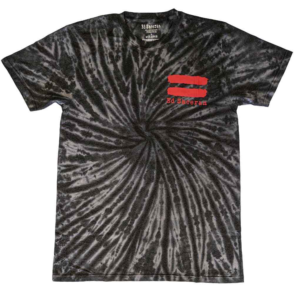 Ed Sheeran Unisex T-Shirt: Red Equals Butterfly (Black) (Back Print & Wash Collection)