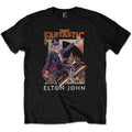 Elton John Unisex T-Shirt: Captain Fantastic (Black)