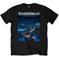 Elton John Unisex T-Shirt: Rocketman Starry Night (Black)