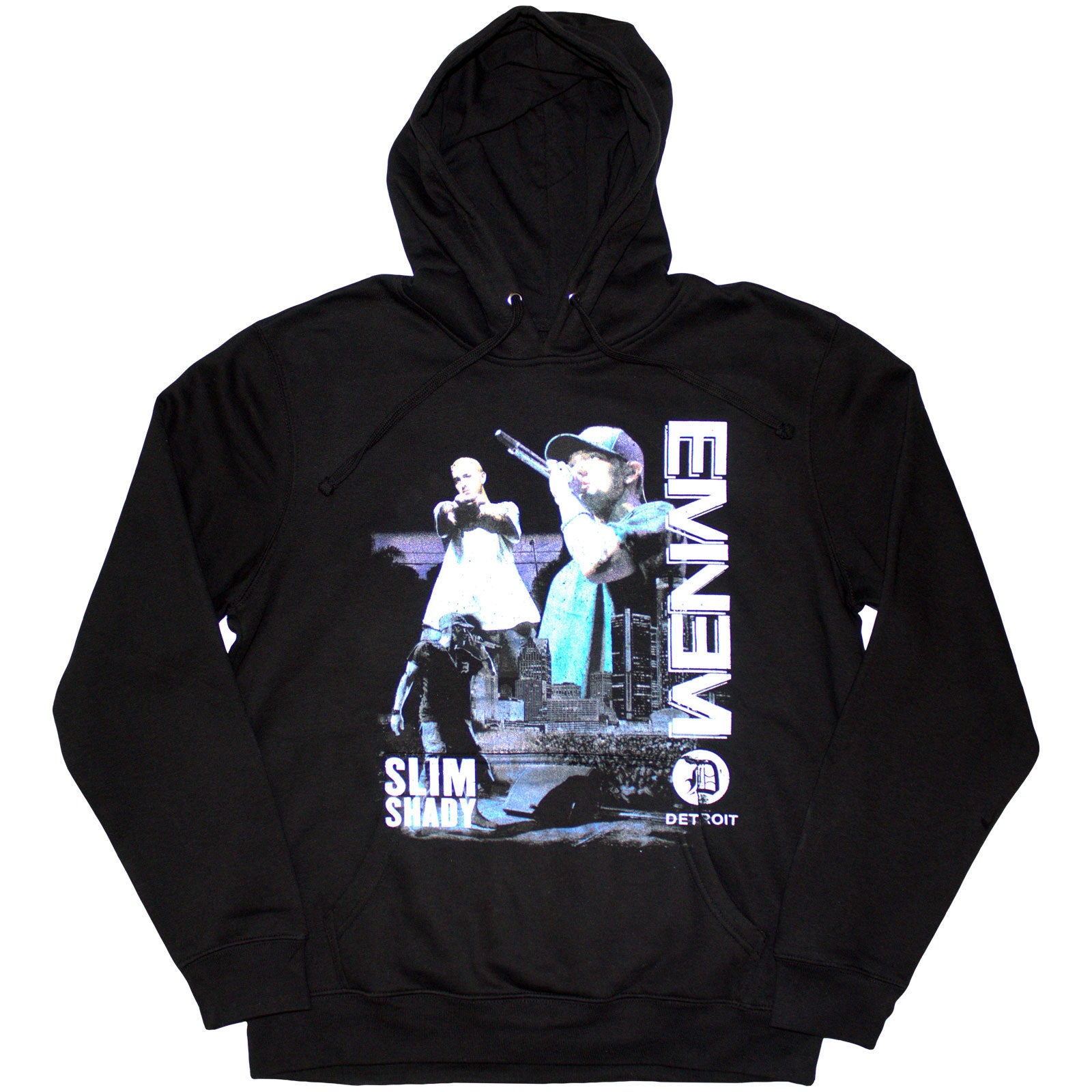 Eminem Unisex Pullover Hoodie: Detroit (Black)