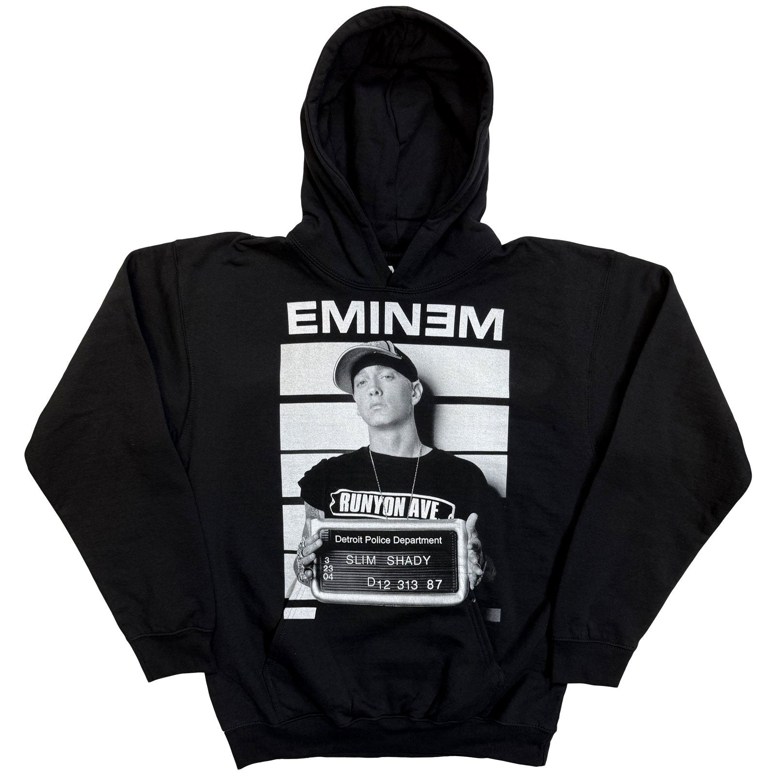Eminem Unisex Pullover Hoodie: Arrest (Black)