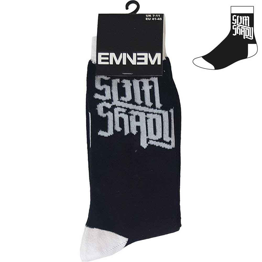 Eminem Unisex Ankle Socks: Slim Shady (Black) (UK Size 7 - 11)