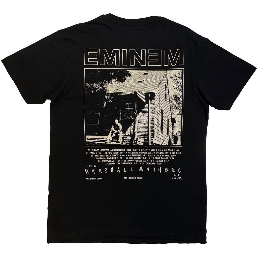 Eminem Unisex T-Shirt: Eminem Show (Black) (Back Print)