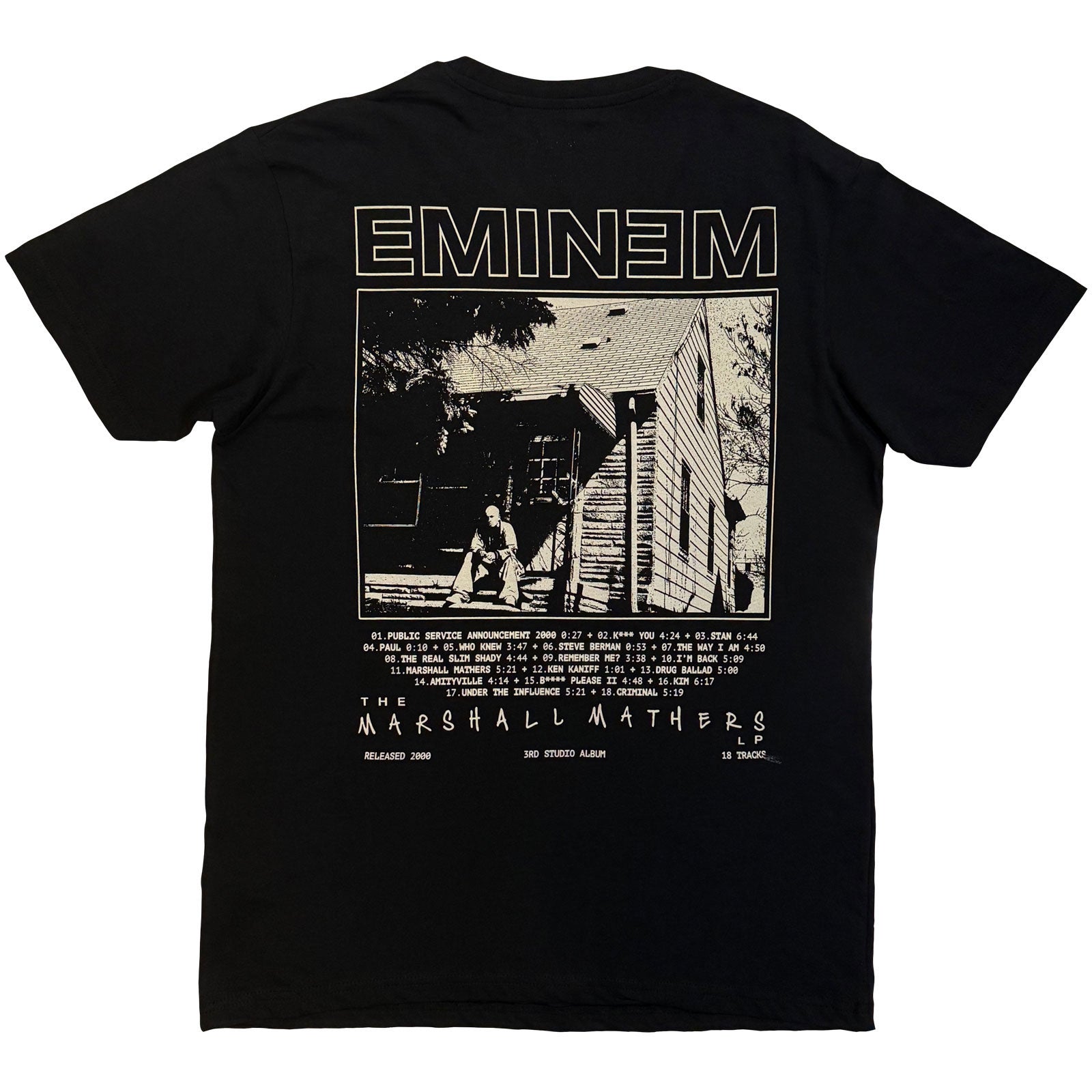 Eminem Unisex T-Shirt: Eminem Show (Black) (Back Print)