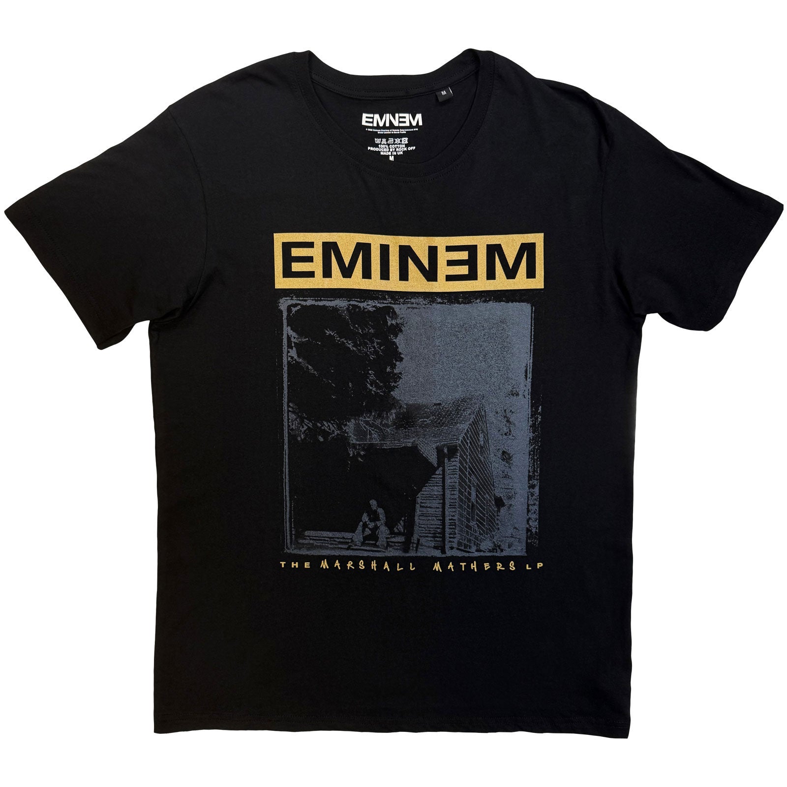 Eminem Unisex T-Shirt: The Marshall Mathers LP (Black) (Back Print)