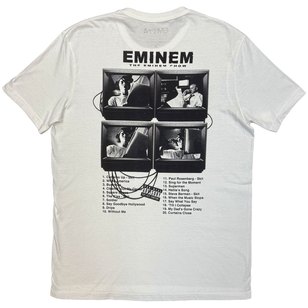 Eminem Unisex T-Shirt: The Eminem Show (White) (Back Print)