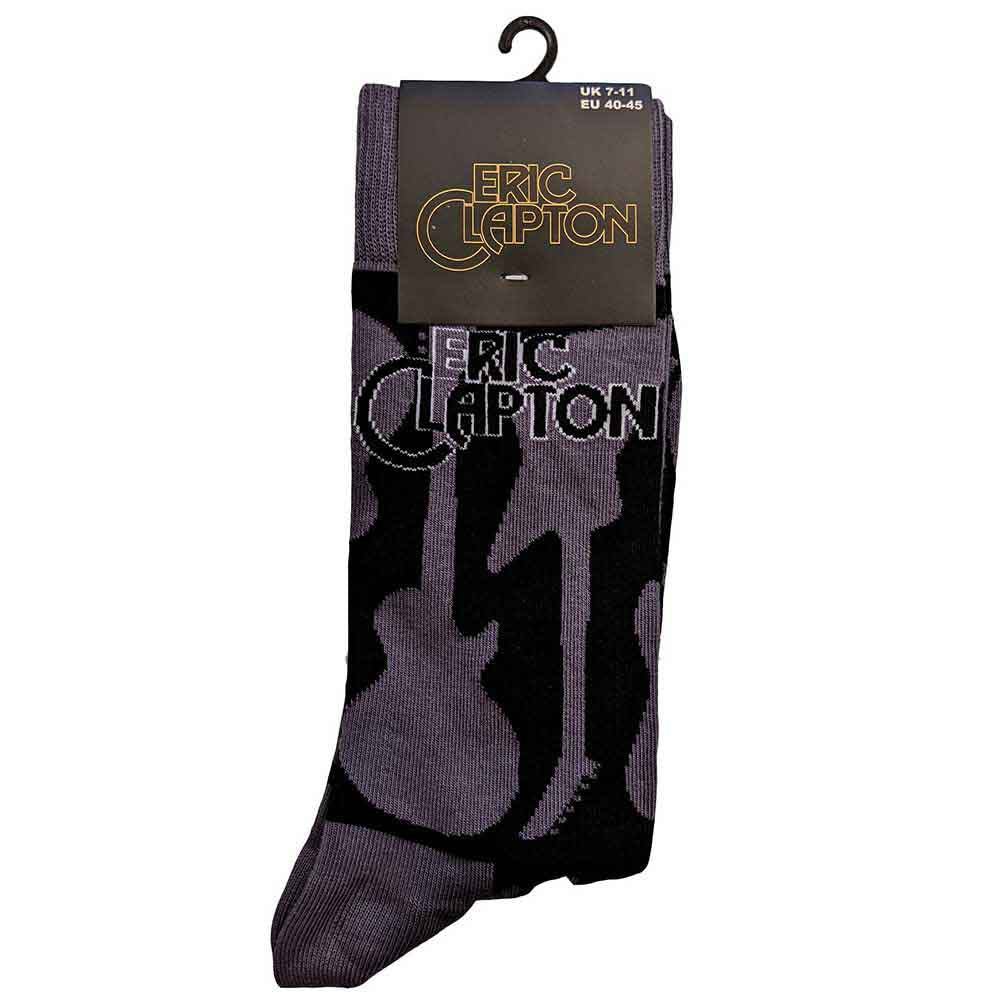 Eric Clapton Unisex Ankle Socks: Guitars (Grey) (UK Size 7 - 11)