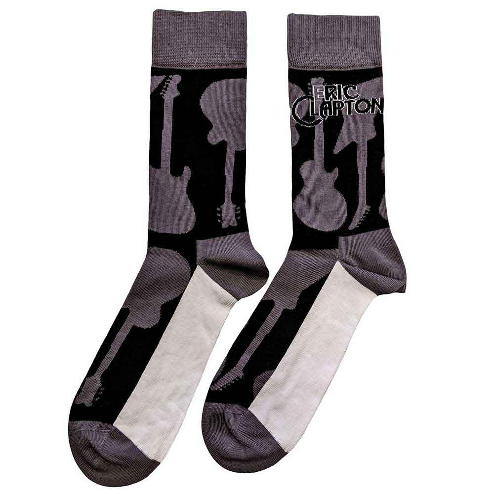 Eric Clapton Unisex Ankle Socks: Guitars (Grey) (UK Size 7 - 11)