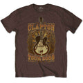 Eric Clapton Unisex T-Shirt: Tour 2008 (Brown)
