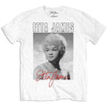 Etta James Unisex T-Shirt: Portrait (White)