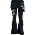 Spiral Ladies Boot Cut Leggings with Micro Skirt: Pure Of Heart (Black) (Back Print)