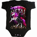 Spiral Kids Baby Grow: Metallicorn (Black)