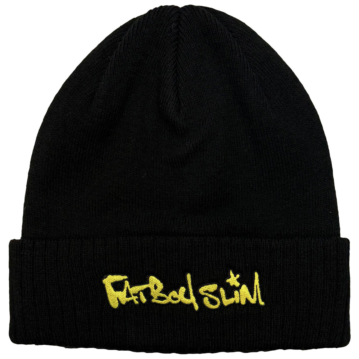 Fatboy Slim Unisex Beanie Hat: Logo (Black) (All Over Print)
