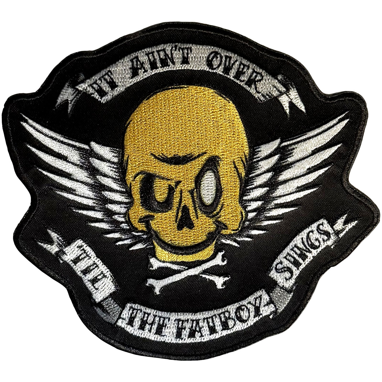 Fatboy Slim Woven Patch: Skull