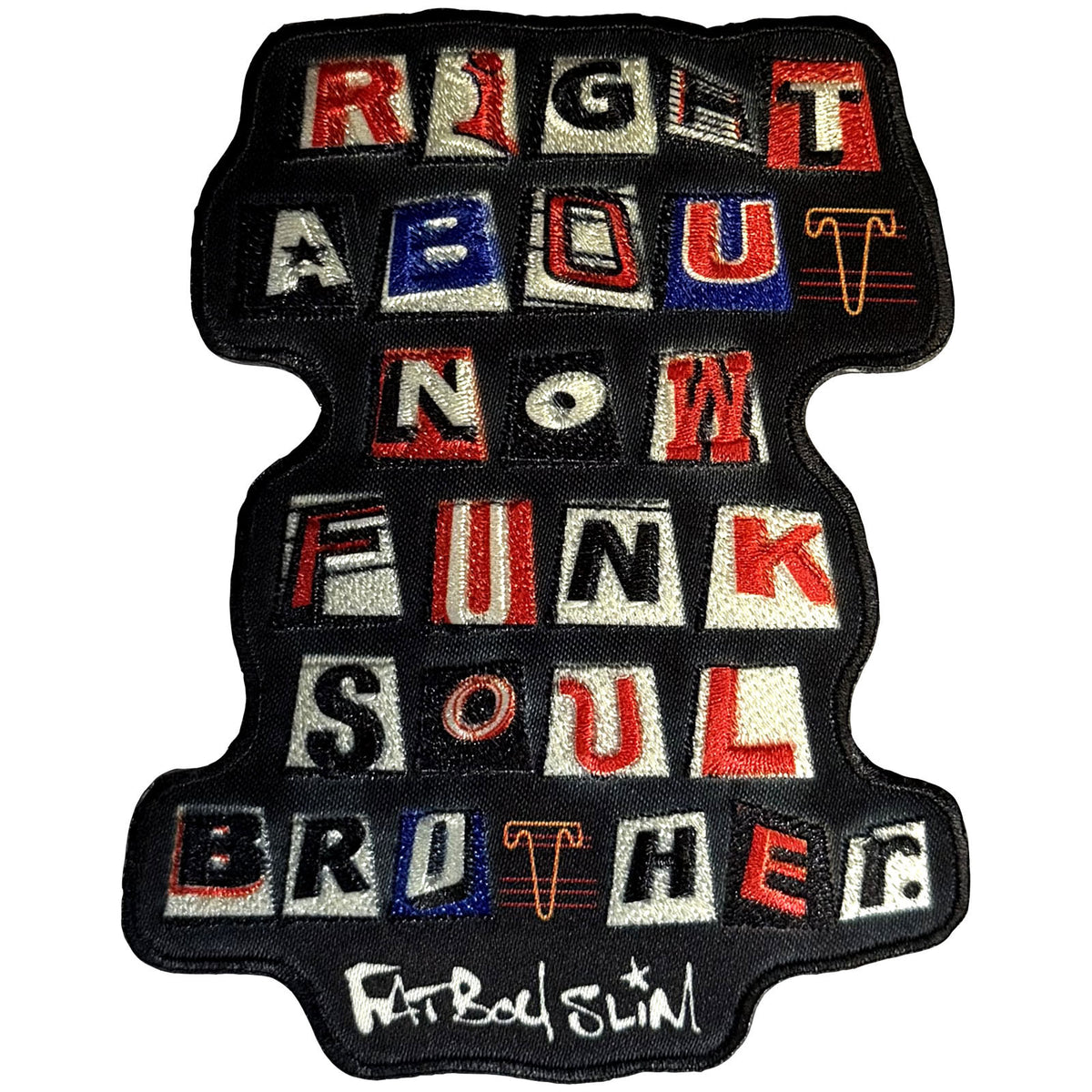 Fatboy Slim Woven Patch: Funk Soul Brother