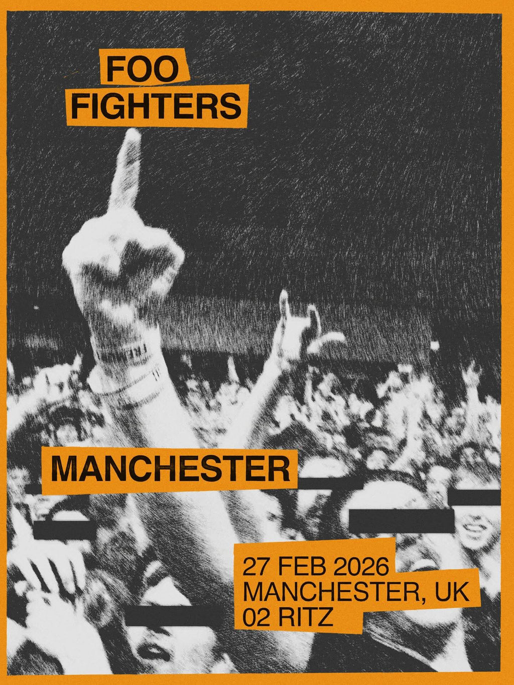 Foo Fighters Comet Tricolour Ringer T-Shirt – Official Licensed Black Tee