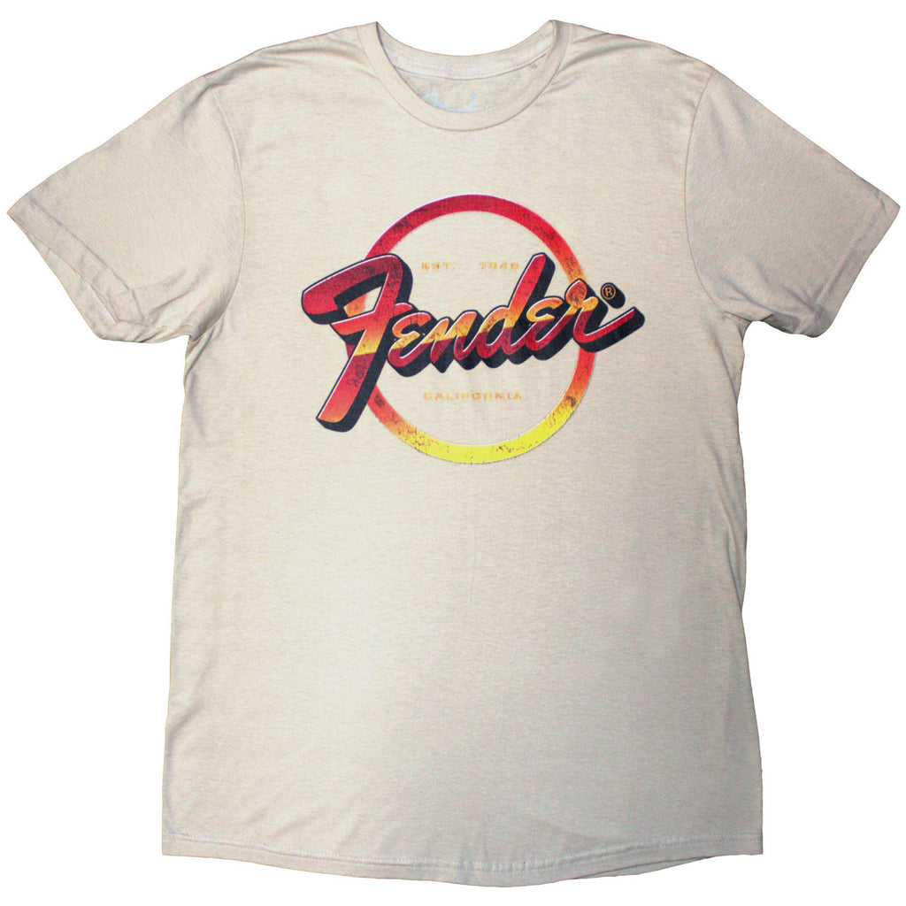Fender Unisex T-Shirt: Made In The USA (Natural) (Back Print)