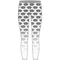 Five Finger Death Punch Ladies Fashion Leggings: Knuckleduster (Black & White) (LOS)