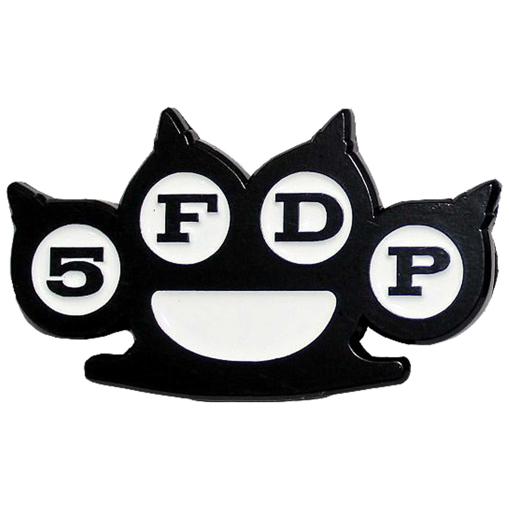 Five Finger Death Punch Pin Badge: Knuckles B&W