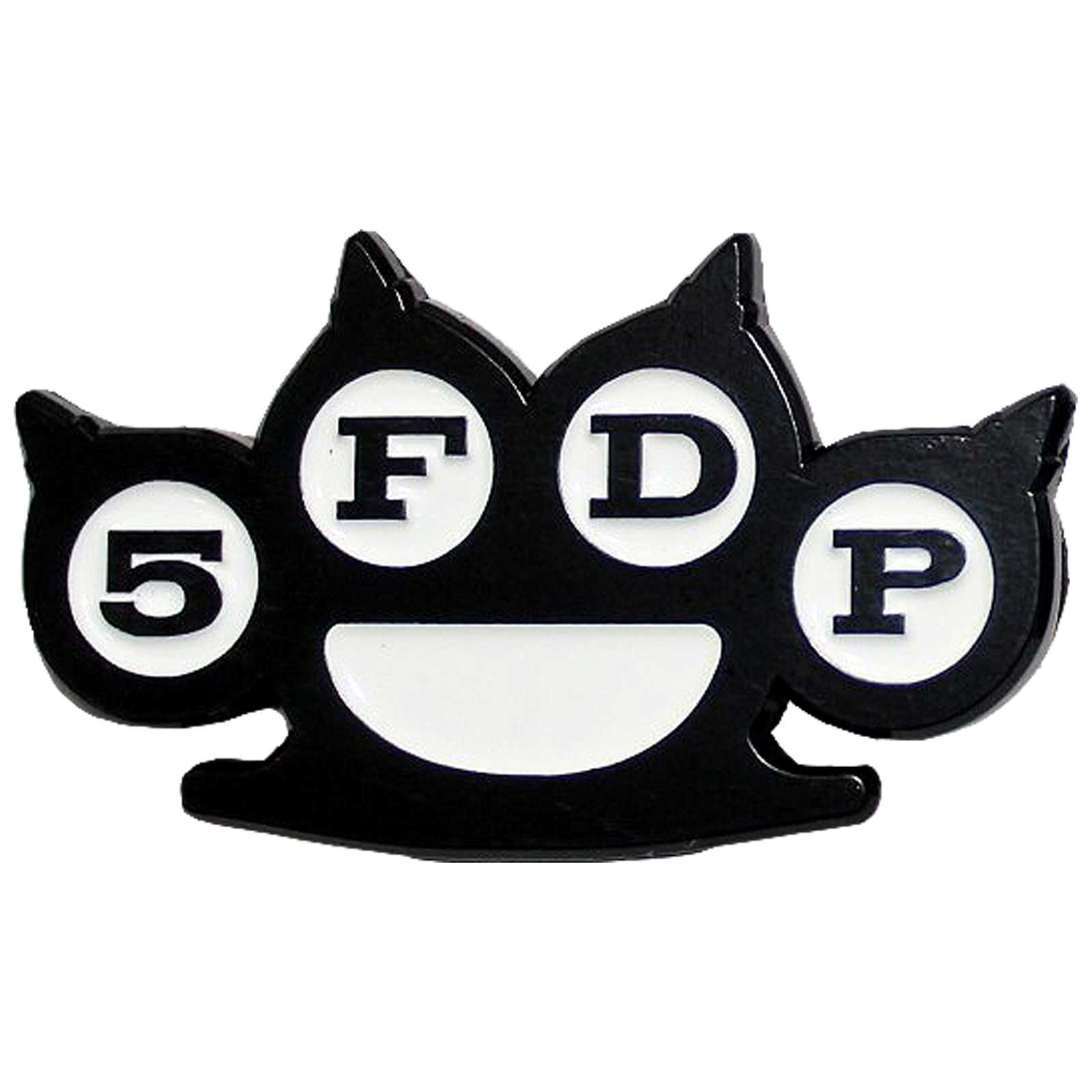 Five Finger Death Punch Pin Badge: Knuckles B&W