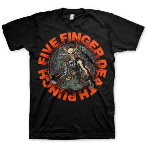 Five Finger Death Punch Unisex T-Shirt: Seal of Ameth (Black)