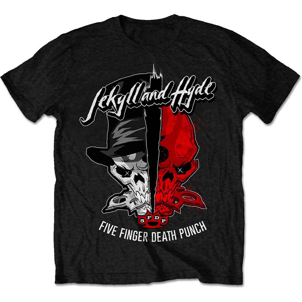 Five Finger Death Punch Unisex T-Shirt: Jekyll & Hyde (Black)