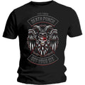 Five Finger Death Punch Unisex T-Shirt: Biker Badge (Black)