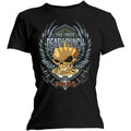 Five Finger Death Punch Ladies T-Shirt: Trouble (Black)