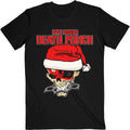 Five Finger Death Punch Unisex T-Shirt: Santa Knucklehead (Black)