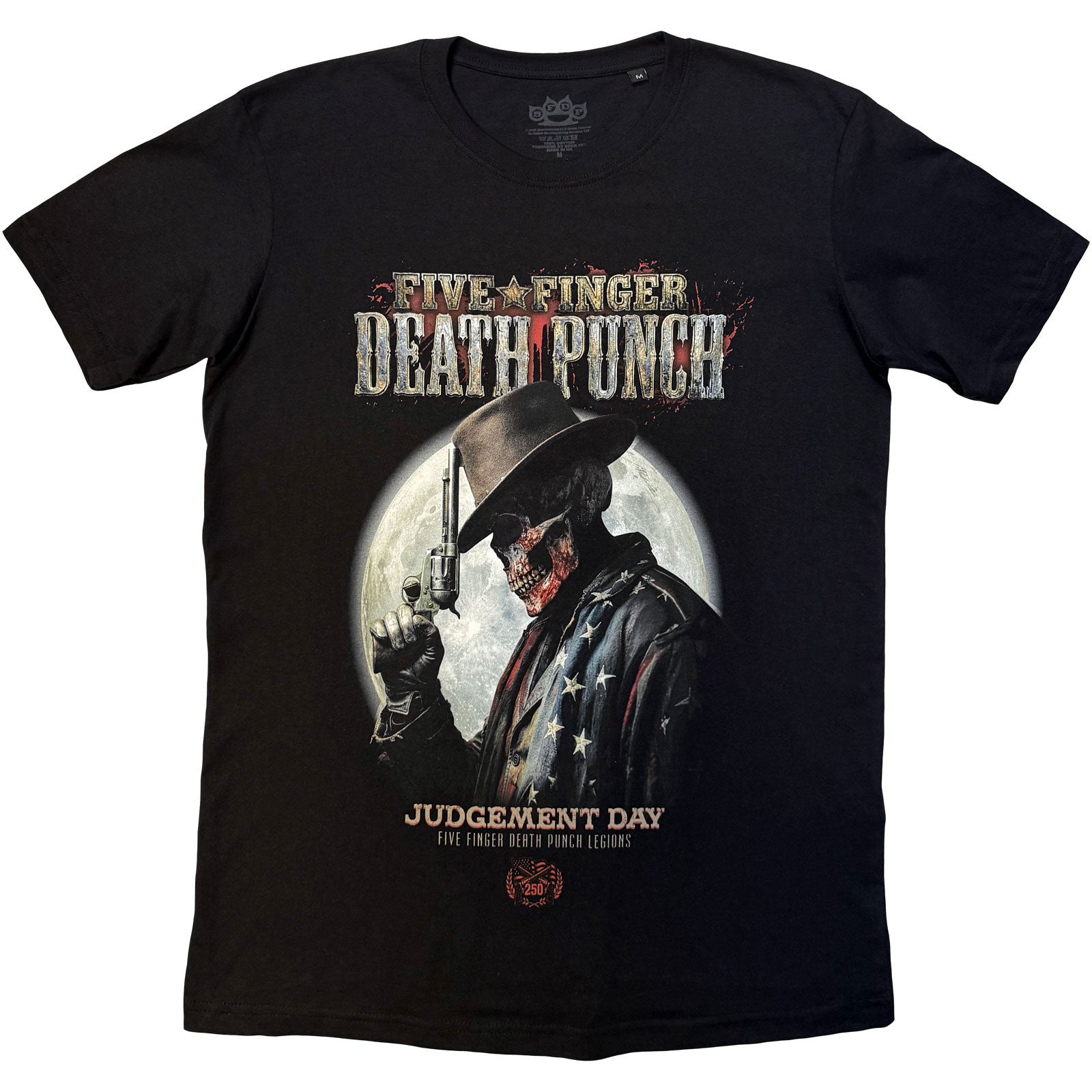 Five Finger Death Punch Unisex T-Shirt: Judgement Day Moon (Black)