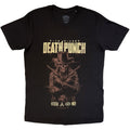 Five Finger Death Punch Unisex T-Shirt: Crossed Pistols Shadow (Black)