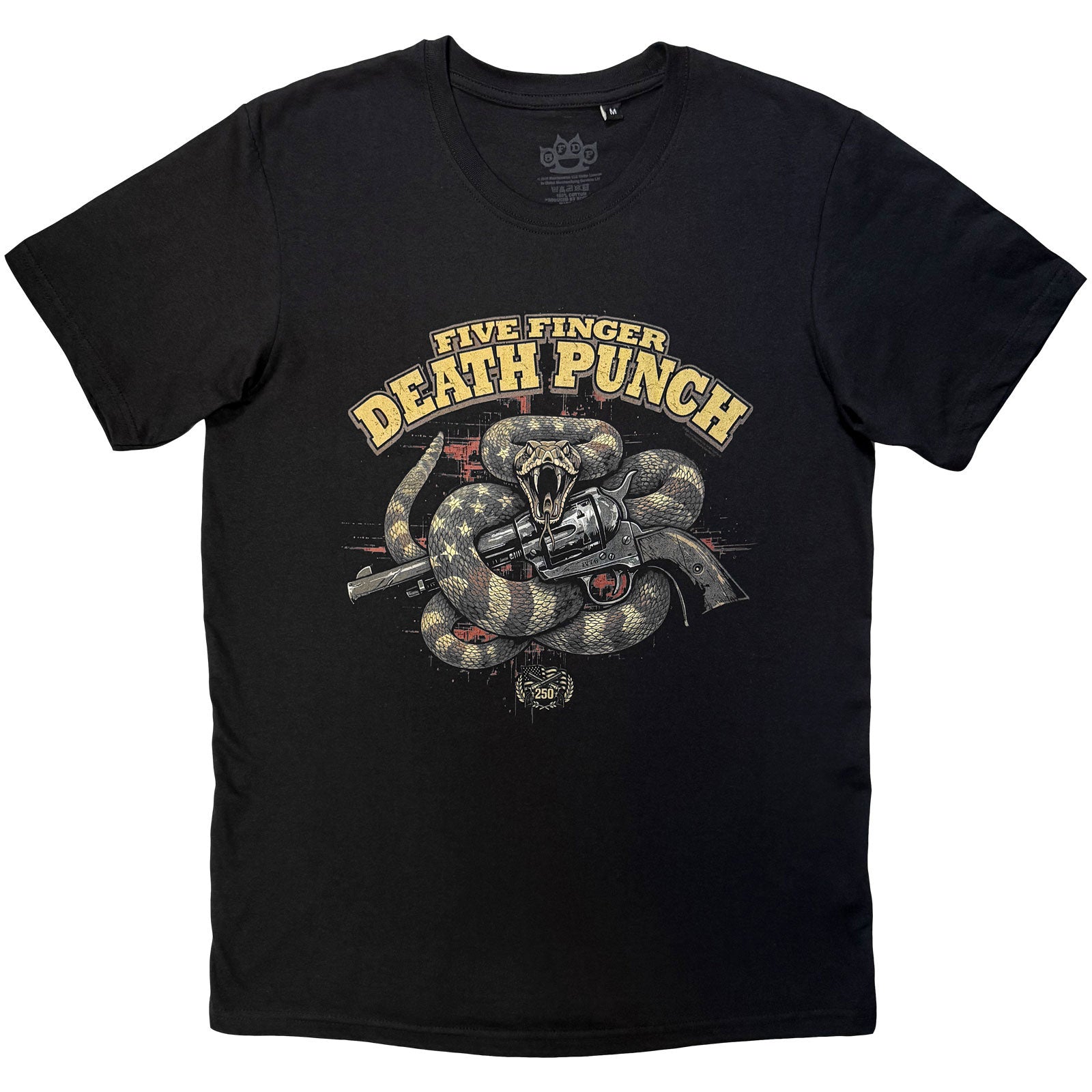Five Finger Death Punch Unisex T-Shirt: Rattlesnake (Black)