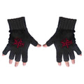 Death Unisex Fingerless Gloves: Logo (Black)