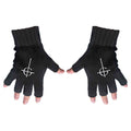 Ghost Unisex Fingerless Gloves: Ghost Cross (Black)