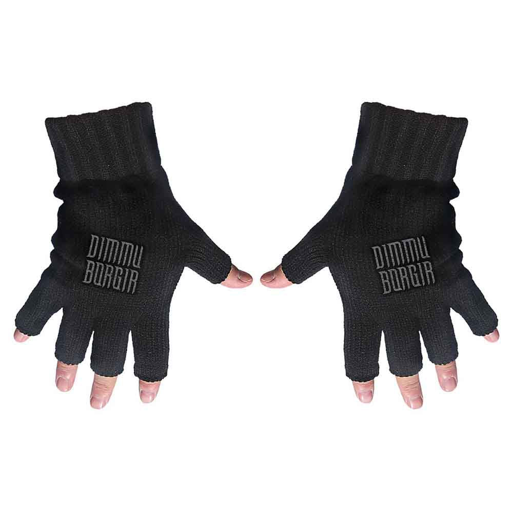 Dimmu Borgir Unisex Fingerless Gloves: Logo (Black)