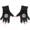Helloween Unisex Fingerless Gloves: Pumpkin (Black)