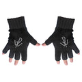 Powerwolf Unisex Fingerless Gloves: PW Logo (Black)