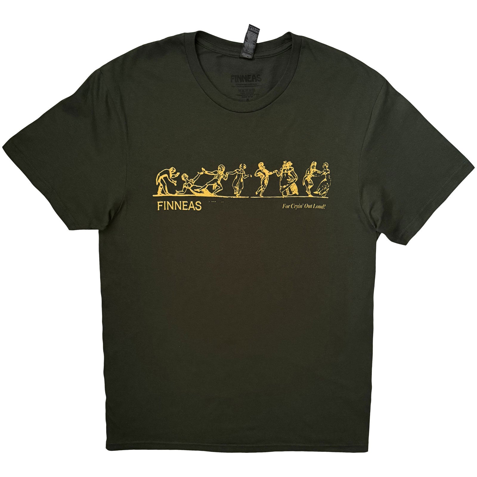 Finneas Unisex T-Shirt: For Crying Out Loud (Green)