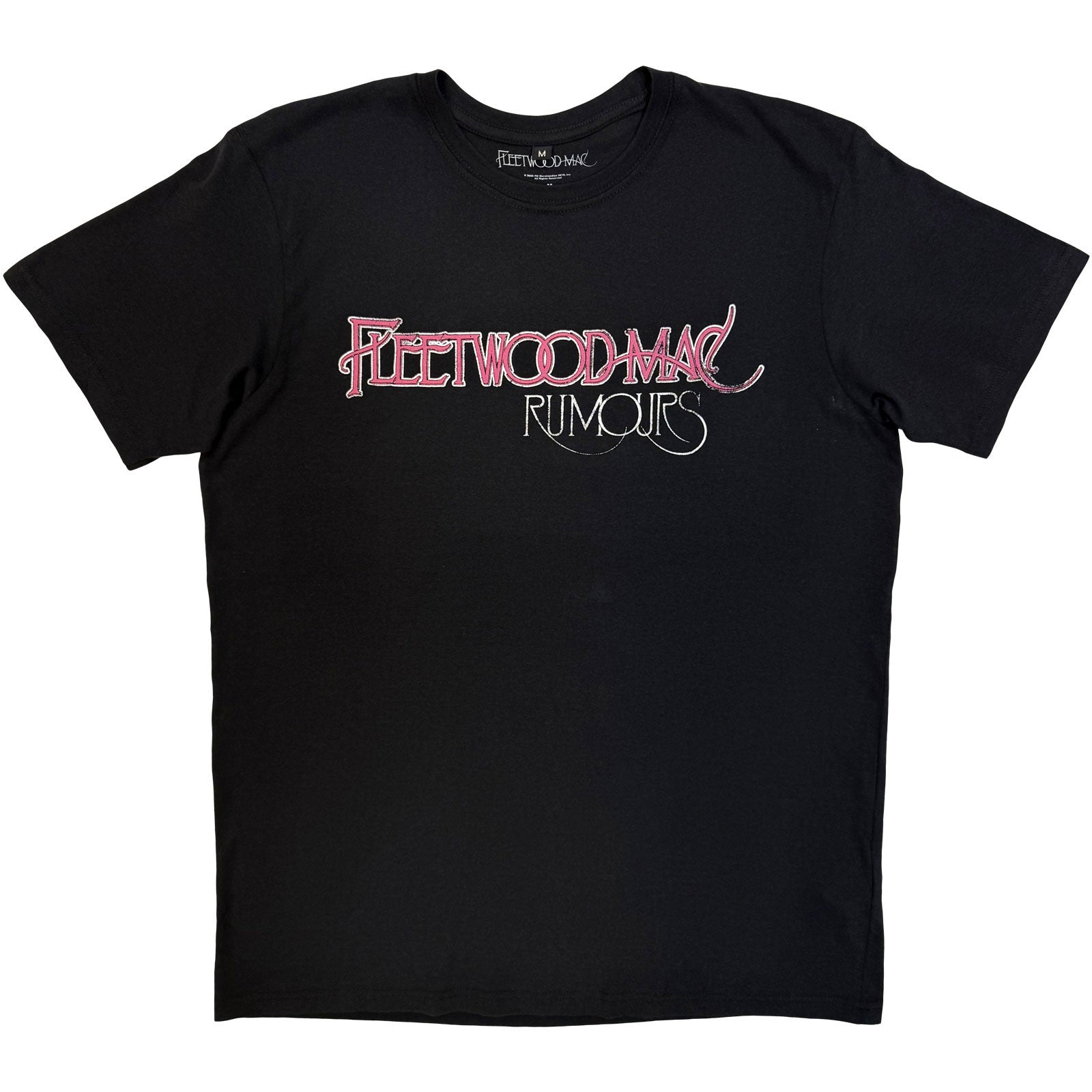 Fleetwood Mac Unisex Premium Carbon T-Shirt: Rumours (Black) (Back Print)