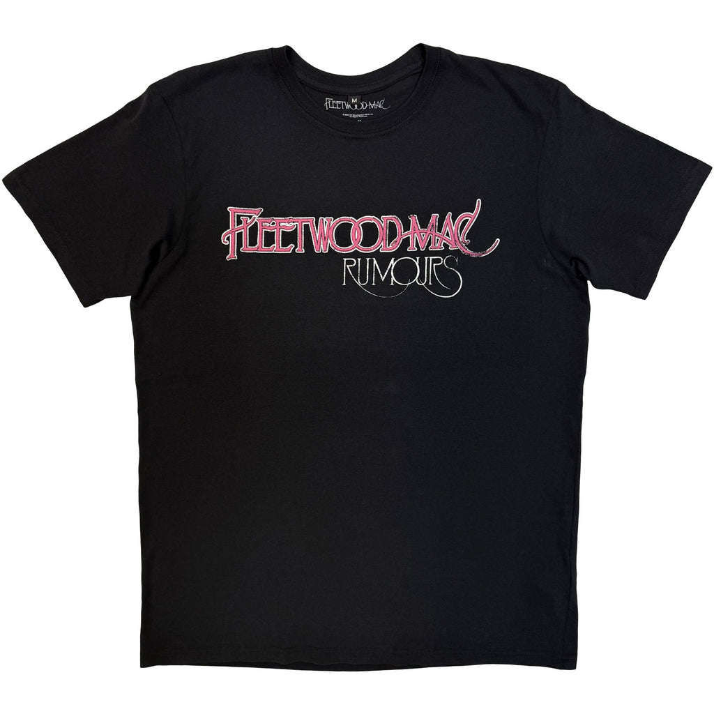 Fleetwood Mac Unisex Premium Carbon T-Shirt: Rumours (Black) (Back Print)
