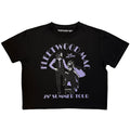 Fleetwood Mac Ladies Crop Top: Summer Tour '78 (Black)