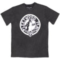 Fleetwood Mac Unisex Stone Wash T-Shirt: Tour '82 Penguin (Charcoal Grey)