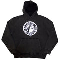 Fleetwood Mac Unisex Stone Wash Pullover Hoodie: Tour '82 Penguin (Charcoal Grey) (Wash Collection)