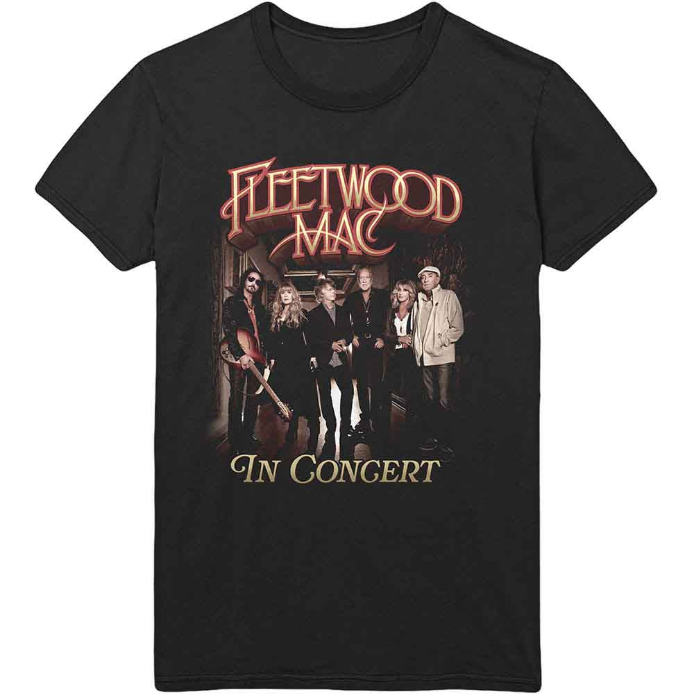 Fleetwood Mac Unisex T-Shirt: In Concert (Black)