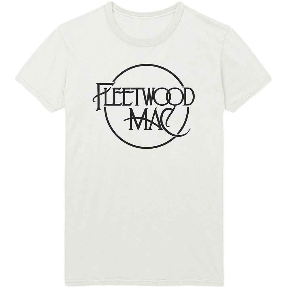 Fleetwood Mac Unisex T-Shirt: Classic Logo (White)