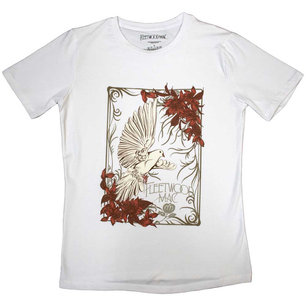 Fleetwood Mac Ladies T-Shirt: Dove (White)
