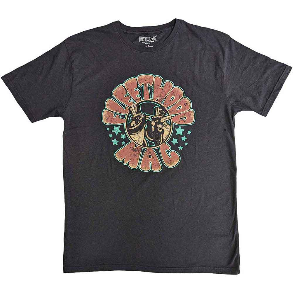 Fleetwood Mac Unisex T-Shirt: Stars & Penguins (Black)